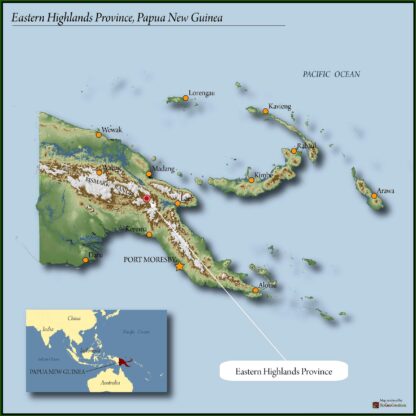Eastern Highlands Png Map