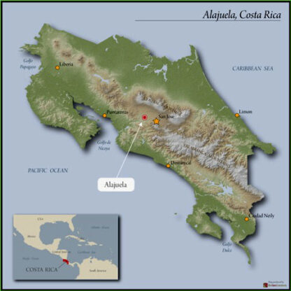 alajuela-costa-rica map