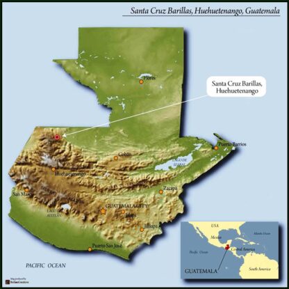 Guat Santa Cruz De Barillas Huehue Map